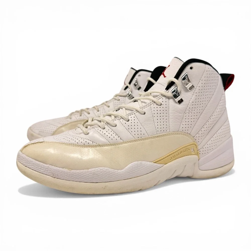 Vintage Air Jordan 12 Retro‎ Rising Sun White Red 130690-163 Sz 10.5 2009